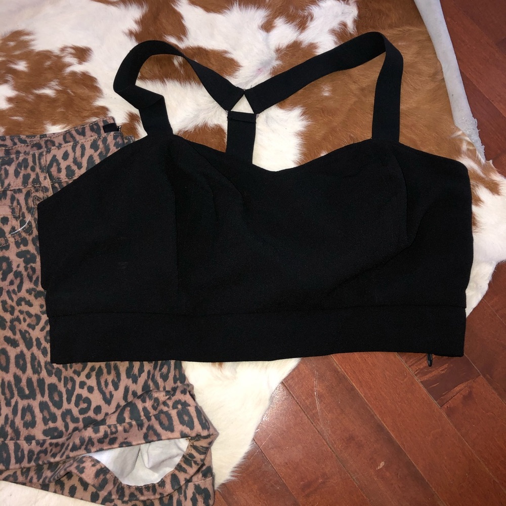 Forever 21 plus size black cropped top
